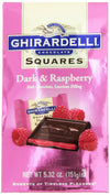 Ghirardelli Dark & Raspberry Squares Stand Up Bag, 5.32 Oz