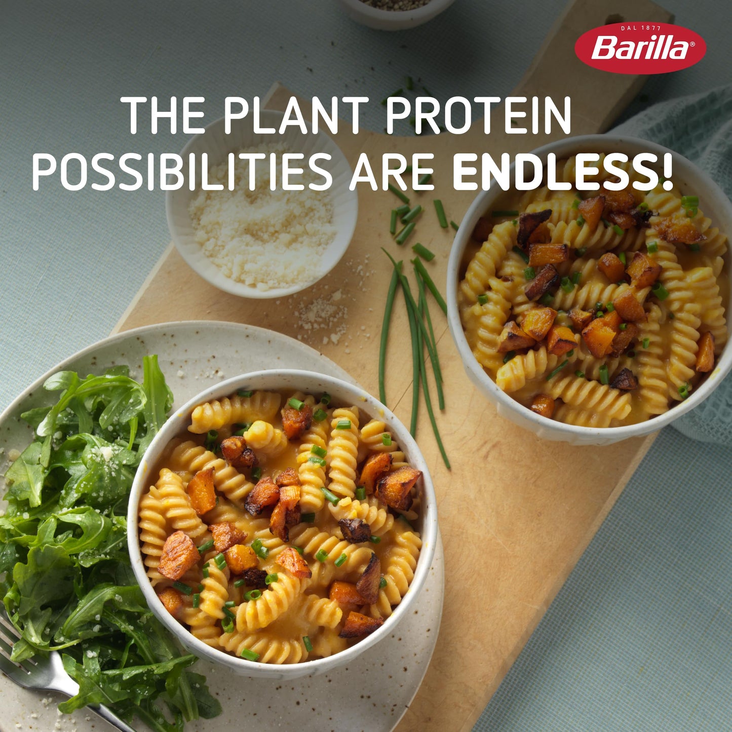 Barilla Chickpea Rotini Pasta, 8.8 oz (Pack of 10) - Vegan, Gluten Free, Non GMO & Kosher Made with Plant Based Protein