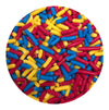 Ncs Red, Yellow, And Blue Edible Jimmies Sprinkles, 8 Ounces - Great For Cupcakes, Cookies, Cakes, Cakes Pops, Donuts