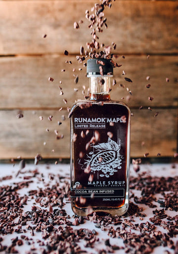 Runamok Cocoa Infused Maple Syrup - Authentic Vermont Maple Syrup, 8.45 Fl Oz (250mL)