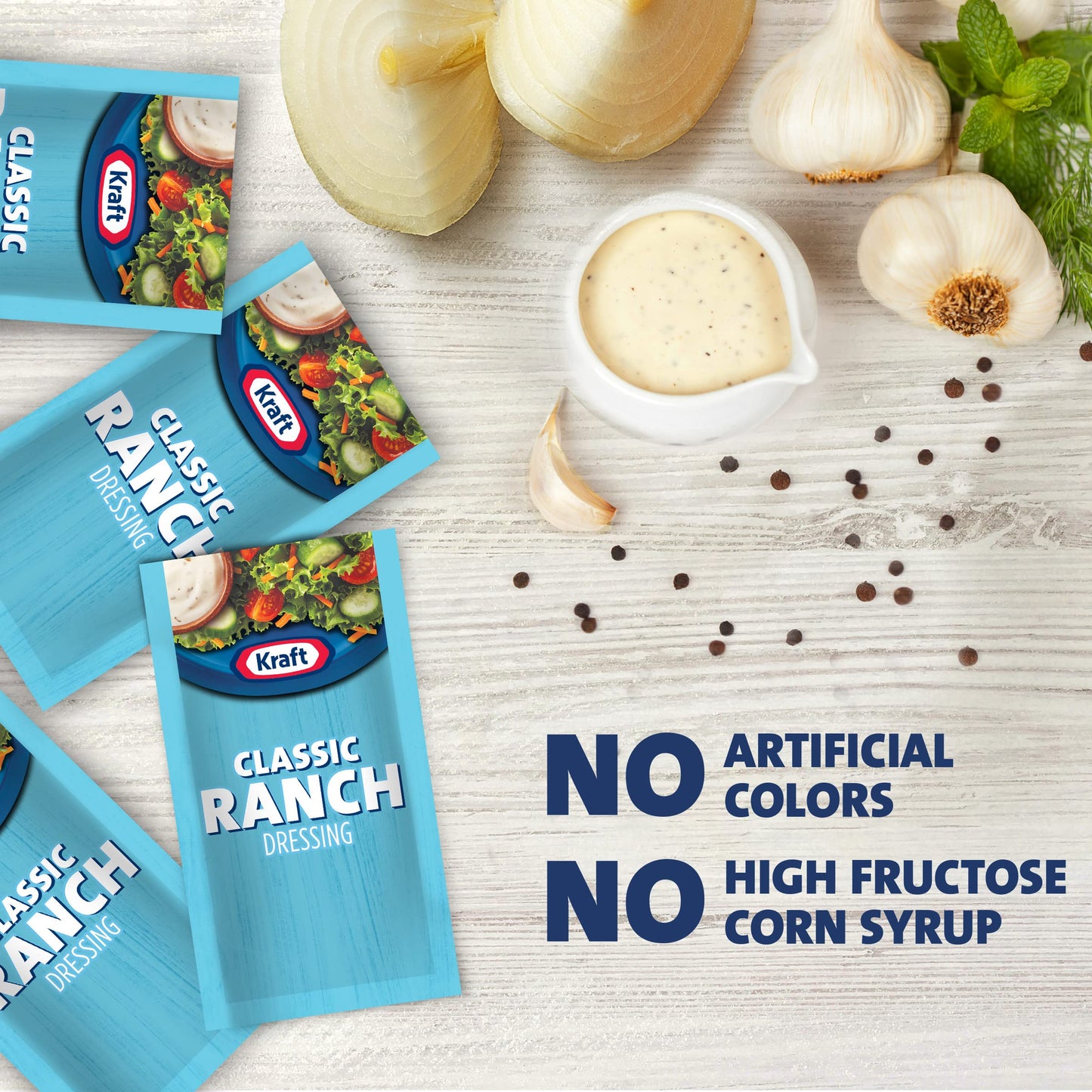 Kraft Ranch Single Serve Salad Dressing (0.44 Oz Packets, Pack Of 200)