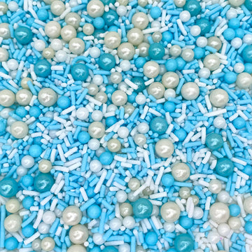 Manvscakes | Sprinkles | 4 oz | Cake sprinkles | Cupcake sprinkles | Baking | Sprinkle mix | Edible sprinkle (Baby blue)