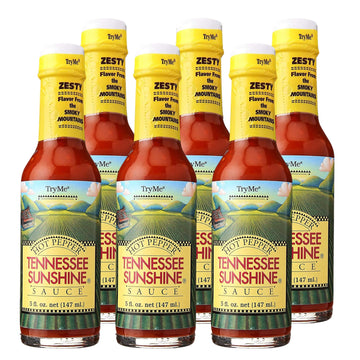 Try Me Tennessee Sunshine Hot Pepper Sauce, 5Oz Bottle (Pack Of 6)