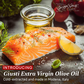 Giuseppe Giusti Balsamic Vinegar Of Modena And Extra Virgin Olive Oil Set- Gran Deposito Aceto Balsamico Di Modena Igp, Cold Pre