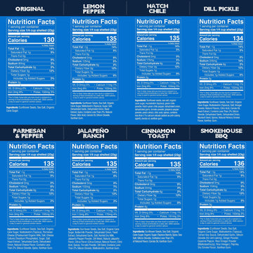 Chinook Seedery Roasted Sunflower Seeds to Eat - 1.5 oz (Pack of 36) Variety Packs - Jumbo Low Sodium Sunflower Seeds Keto Snack