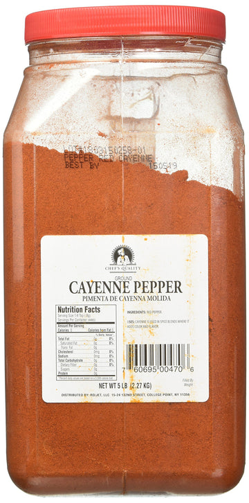 Chef'S Quality Ground Cayenne Pepper Jug, 5 Pound