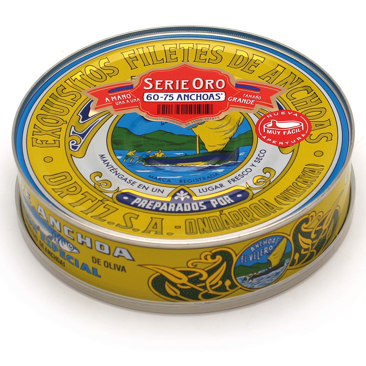 Ortiz Brown Anchovies In Olive Oil Reserva 15 Oz