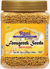 Rani Fenugreek (Methi) Seeds Whole 25Oz (1.56Lbs) 708G Pet Jar, Trigonella Foenum Graecum ~ All Natural | Vegan | Gluten Friendly | Non-Gmo | Kosher | Indian Origin, Used In Cooking & Ayurvedic Spice