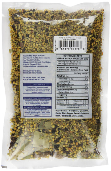 Swad Garam Masala, Whole, 7 Ounce