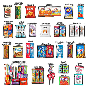 CRAVEBOX Snacks Box Variety Pack Care Package (55 Count) Halloween Gift Basket Boxes Pack mature-themeds Kids Grandkids Guys Girls Women Men Boyfriend Candy Birthday Cookies Chips Teenage Mix College Student Food Sampler Office School