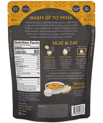 Mina, Loubia Moroccan White Bean Stew, 10 Ounce