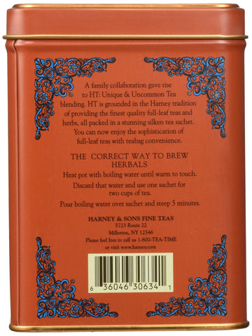 Harney & Sons Pumpkin Spice Rooibos Tea 20 Ct Sachet Tin