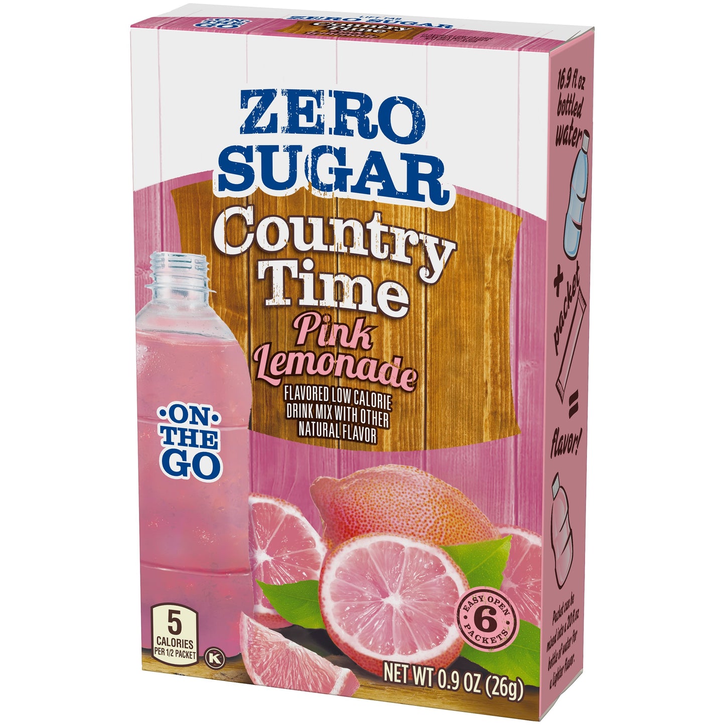 Country Time Sugar-Free Pink Lemonade On-The-Go Powdered Drink Mix 72 Count