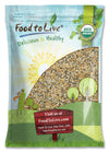 Food to Live Organic Omega-3 Seeds Mix with Flax, Chia and Sesame, 10 Pounds Non-GMO Whole Seeds, Raw, Kosher, Vegan. Rich in Om