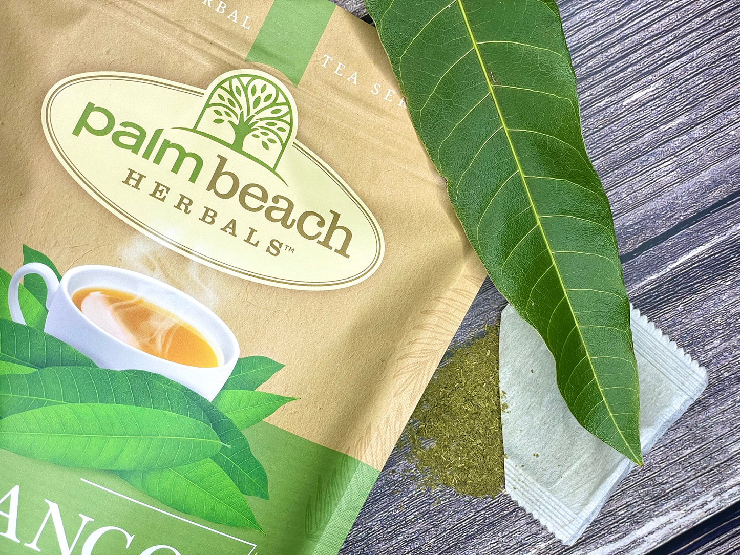 Palm Beach Medicinal Herbs Mango Leaf Tea - Herbal Tea - 30 Count