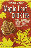 Trader Joe's Maple Leaf Cookies, Net WT. 11.4oz(323g)-set of 2