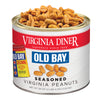 Virginia Diner Old Bay Natural Virginia Salted Roasted Peanuts, Premium Heart Healthy Snack in Vacuum Sealed Tin 36 oz (Pack of
