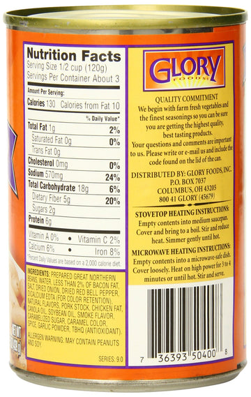 Glory Foods, Great Northern Beans, 15.5Oz Can (Pack Of 6)
