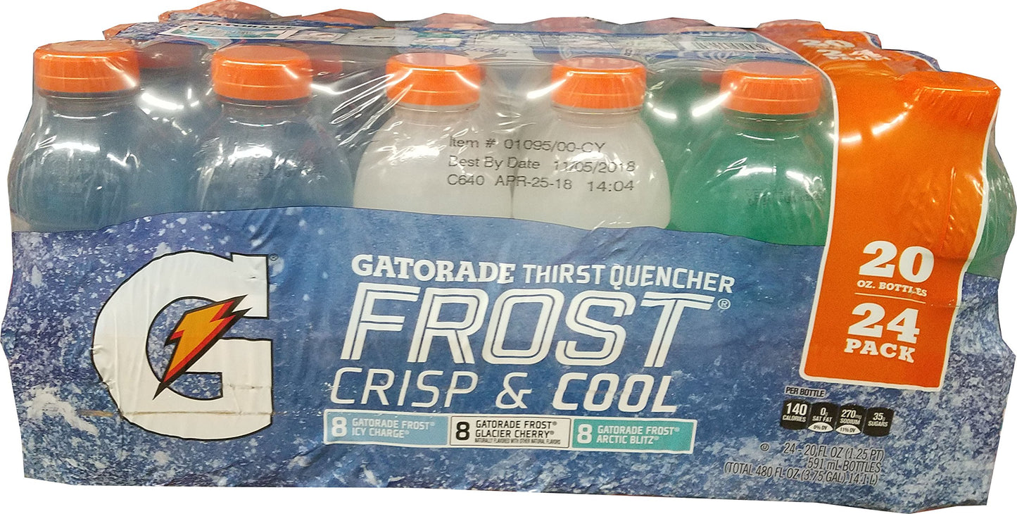 Gatorade Frost Variety Pack (Pack of 24) 20 Fl Oz, 480 Fluid Ounce