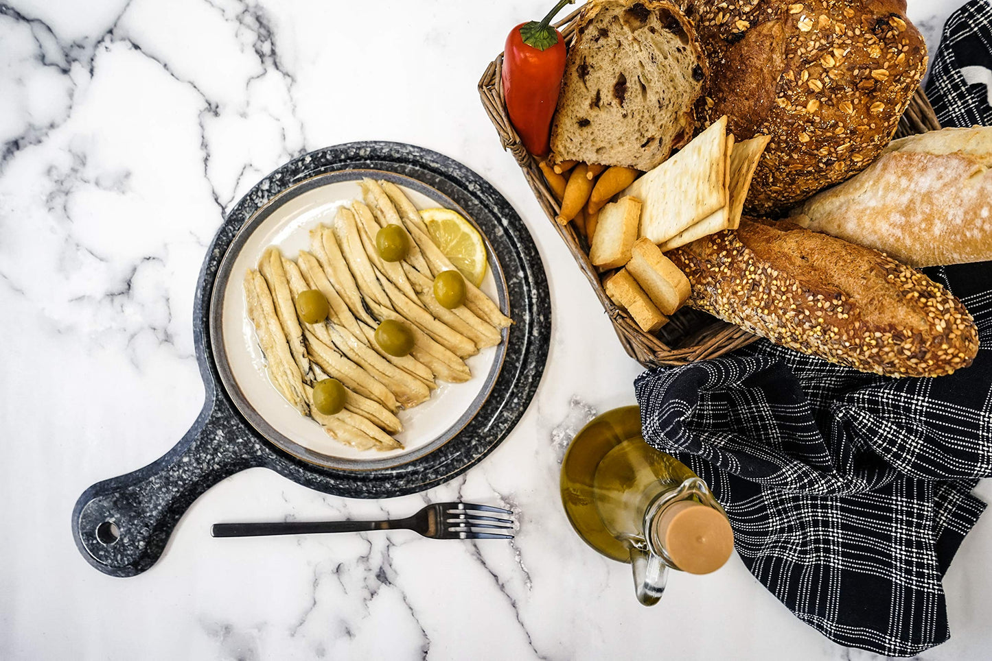 Carmen & Lola Marinated White Anchovies, Vinegar-Cured, 5.29 oz (150g)