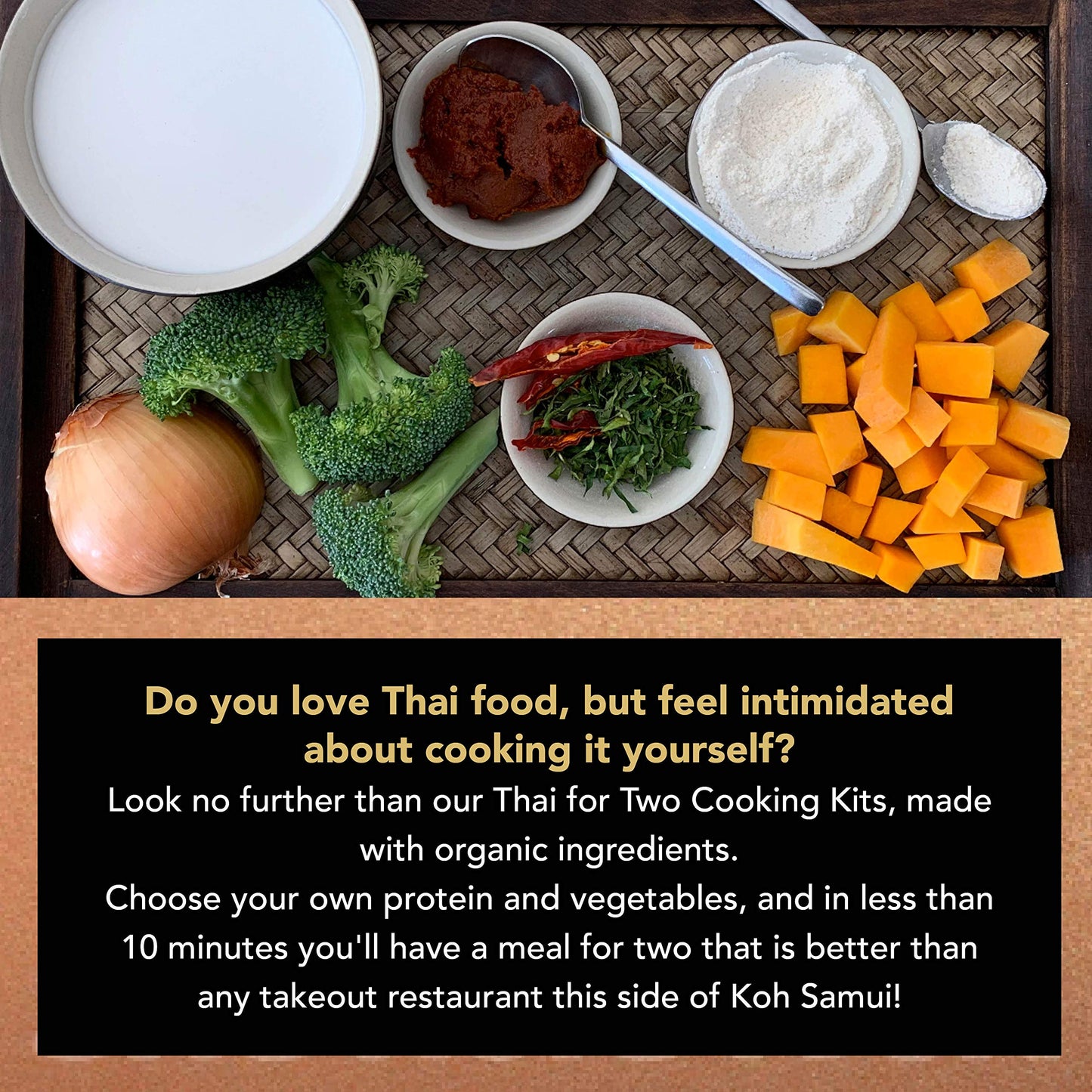 Verve Culture Thai For Two - Organic Thai Curry Cooking Sampler Kit | Usda Organic, Vegan, Gluten-Free | Made In Thailand