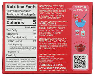 Simply Delish, Jel Dessert Strawberry, 0.7 Ounce