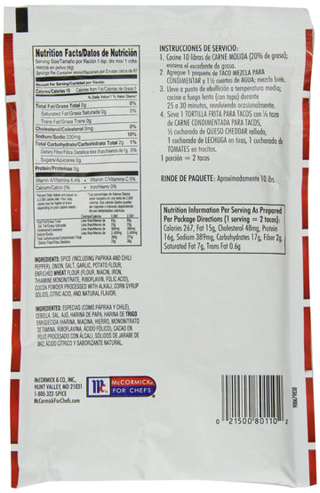 Lawrys Taco Seasoning Mix, 9 -Ounce Packages (Pack of 6)