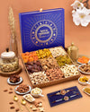 Rakhi Set Of 2 Rakhi Gift Hamper Rakhi For Brother Rakhi For Brother Combo Rakhi Hamper Rakhi With Dry Fruits Blue L9 Tray Cashe