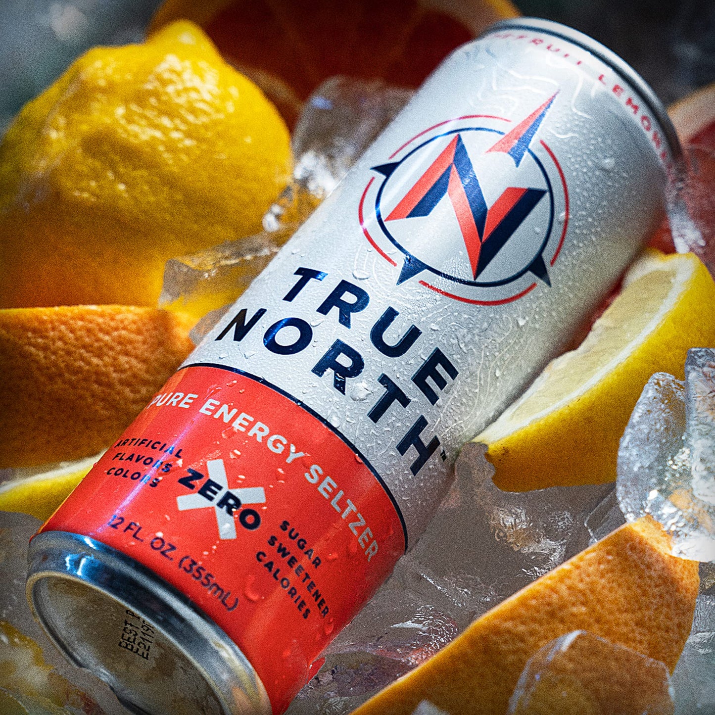 True North Pure Energy Seltzer, Grapefruit Lemonade, 12 Fl Oz (Pack Of 12)