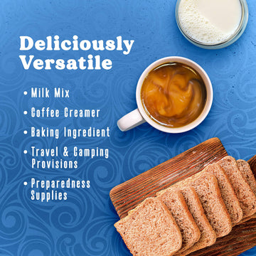 Swiss Miss Nonfat Dry Milk with Vitamins A & D, 45.4 oz - Makes Over 3 Gallons, Perfect for Baking & Cooking