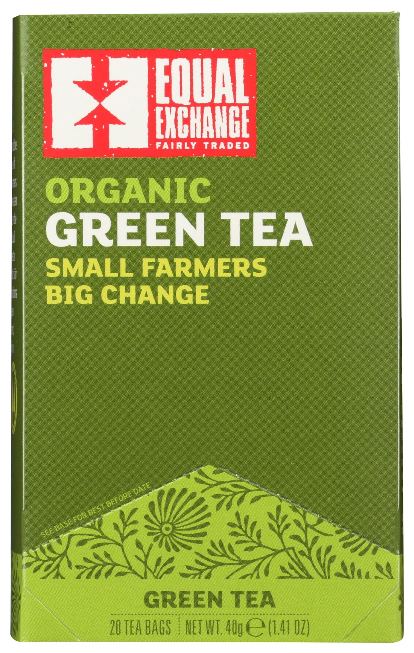 EQUAL EXCHANGE Organic Green Tea, 20 CT