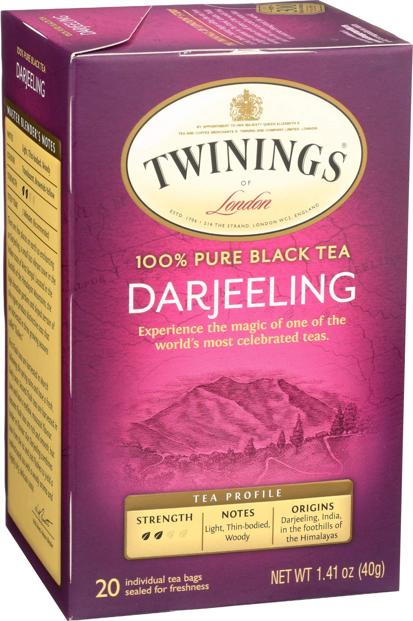 Twinings Tea Darjeeling Tea, 20 Ct