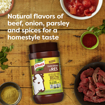 Knorr Beef Flavor Bouillon For Soups, Sauces And Broth Granulated Fat & Cholesterol Free, 32 Oz (Pack Of 3)