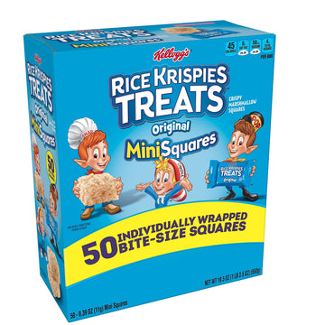 Kelloggs 12061 Rice Krispies Treats, Mini Squares - 0.39 Oz.