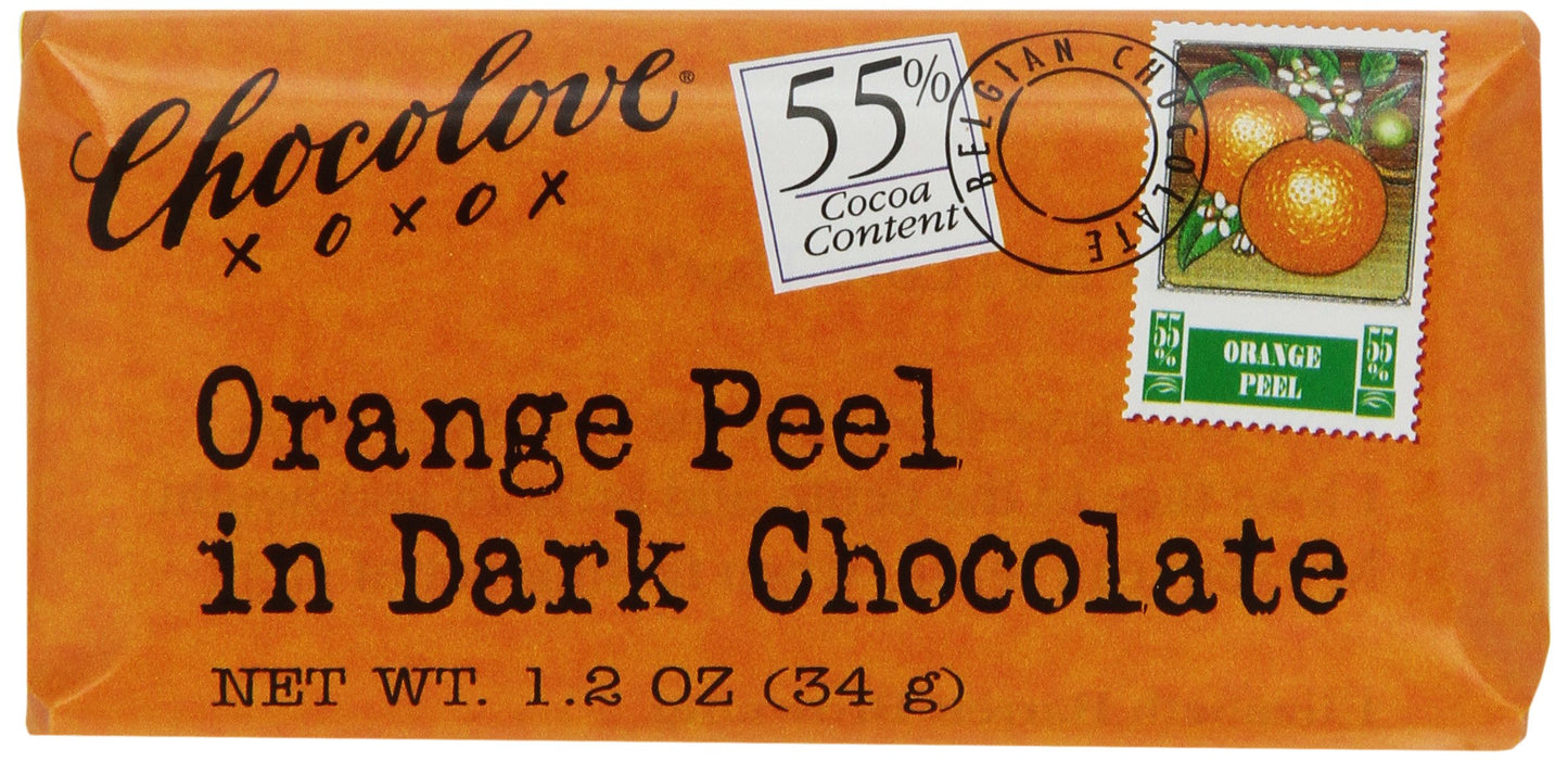 Chocolove Orange And Dark Chocolate Mini Bar, 1.2-Ounces (Pack Of 12)