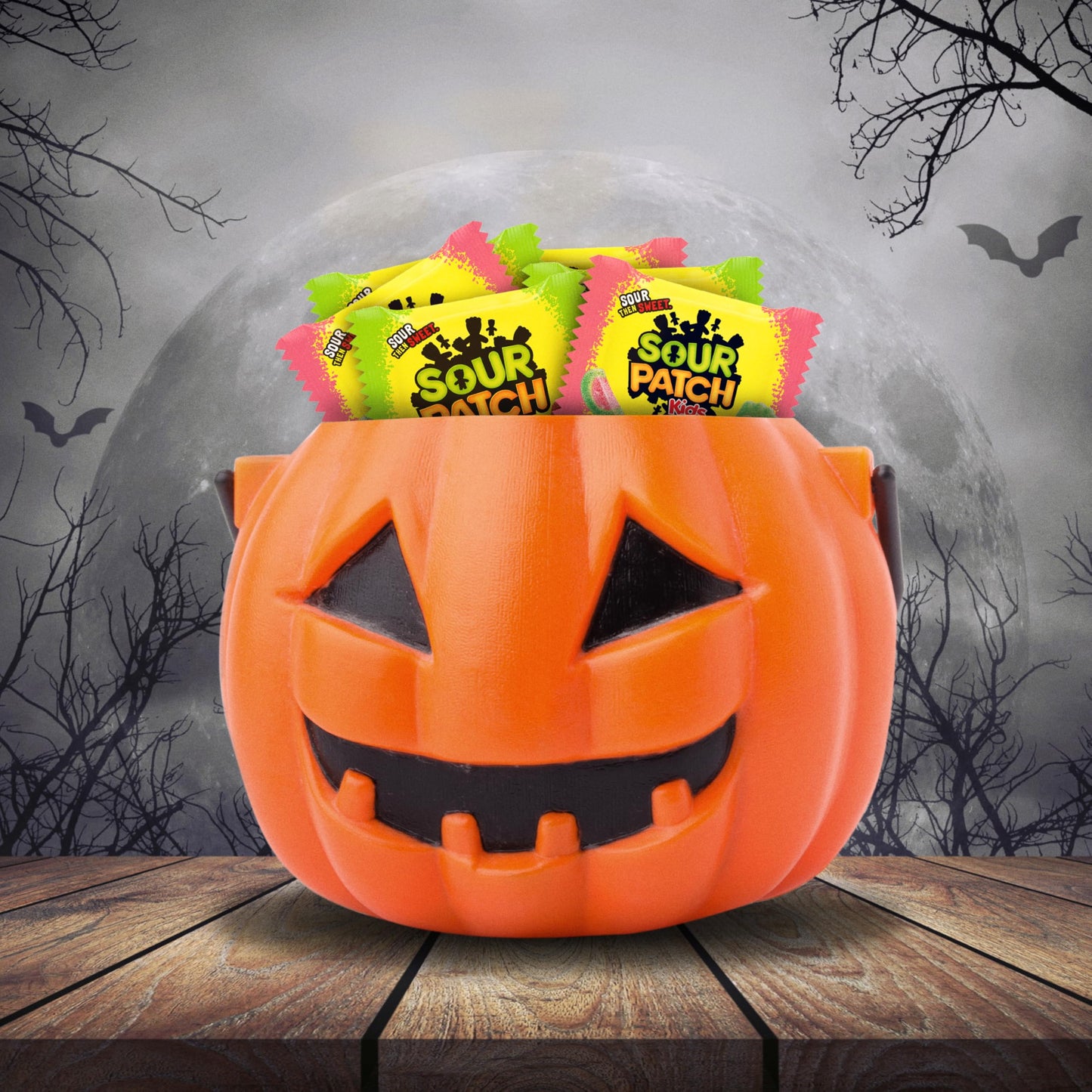 SOUR PATCH KIDS Original & Watermelon Halloween Candy Variety Pack, Bulk Candy, 40 Trick or Treat Bags