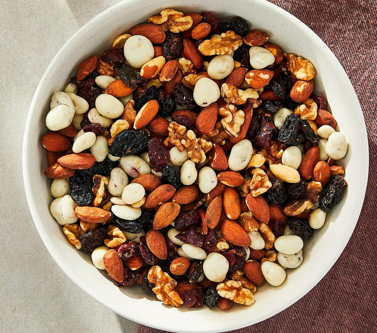 Probiotic Trail Mix: Yogurt Cranberries With Probiotics, Dried Cranberries & Raisins, Raw Almonds & Walnuts, Great Omega 3 Snack