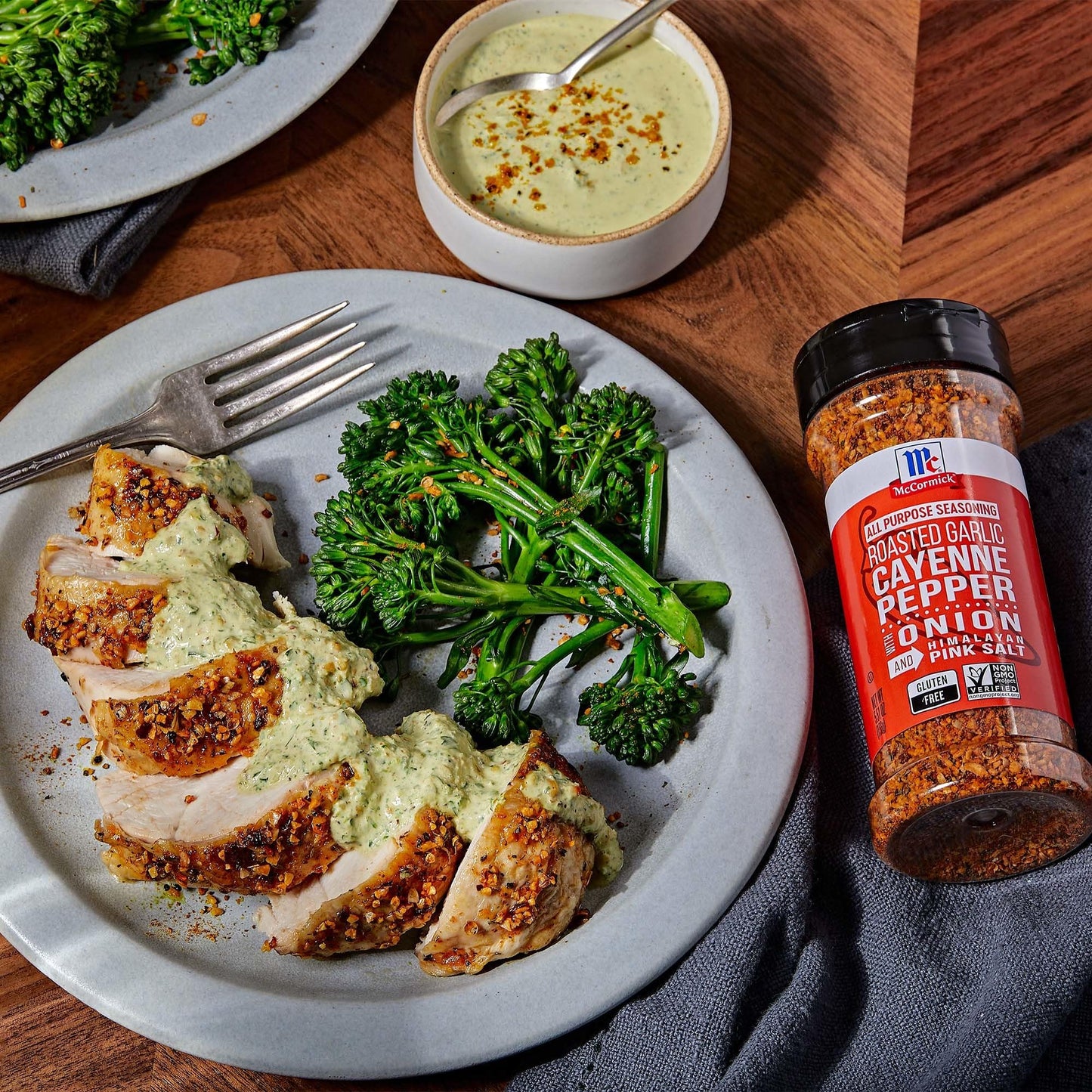 Mccormick Roasted Garlic Cayenne Pepper With Onion And Himalayan Pink Salt All Purpose Seasoning, 5.51 Oz