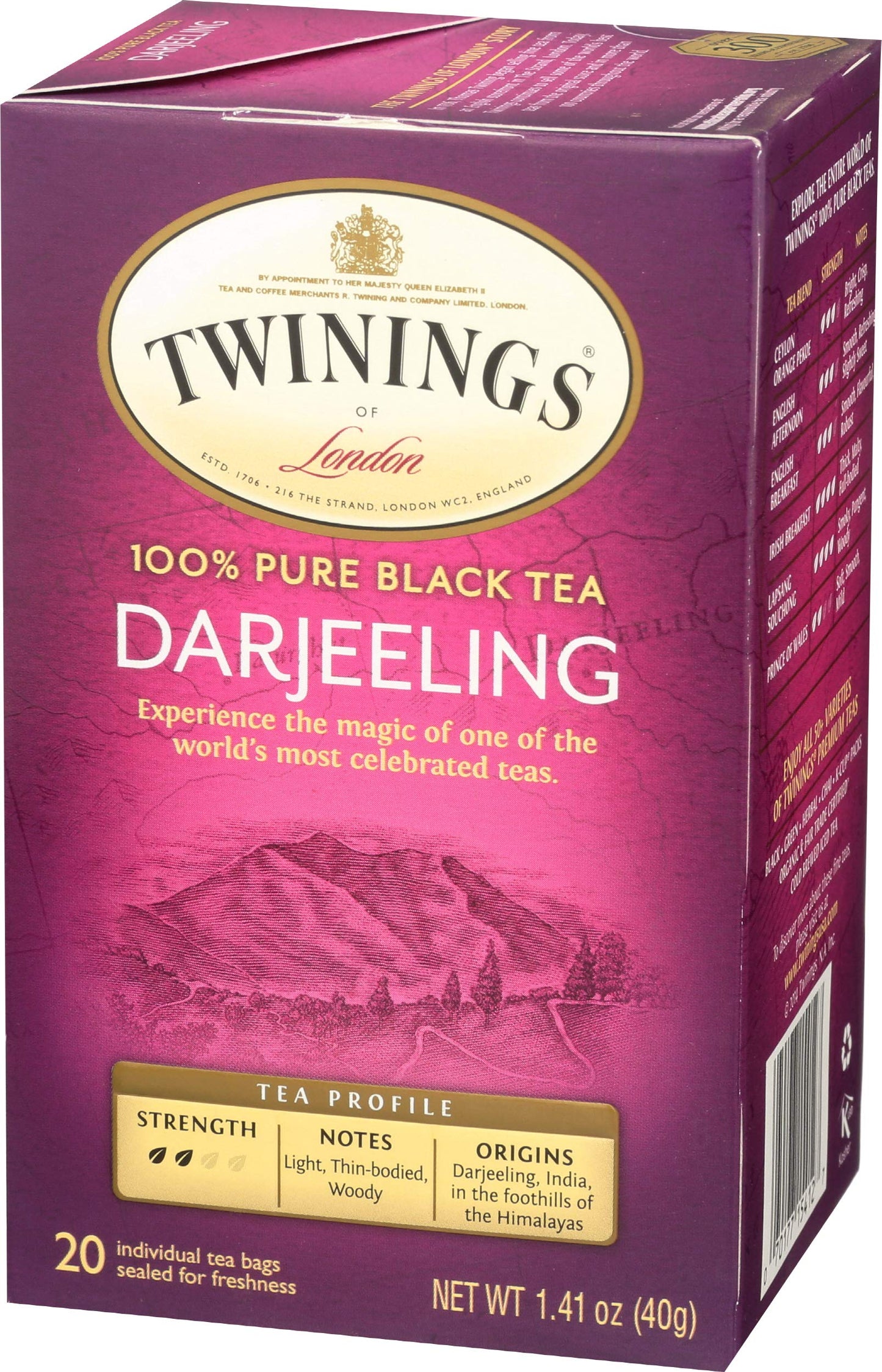 Twinings Tea Darjeeling Tea, 20 Ct