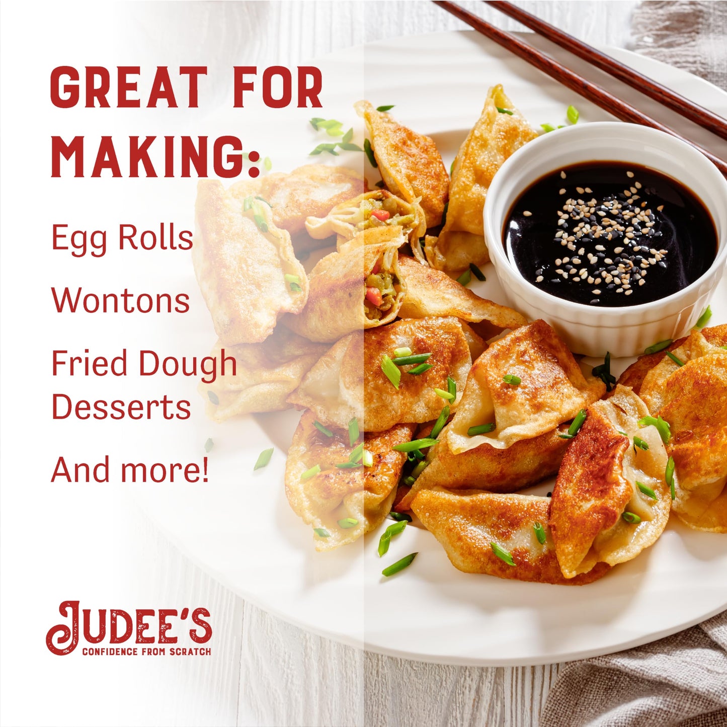 Judee'S Egg Roll And Wonton Wrapper Mix - 11 Oz - Great For Frying Crispy Egg Rolls Or Steaming Savory Wontons - Delicious And 1