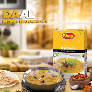 Shan - Daal Masala Mix (100G) - Seasoning Packets For Mild Lentil Curry (Pack Of 6)