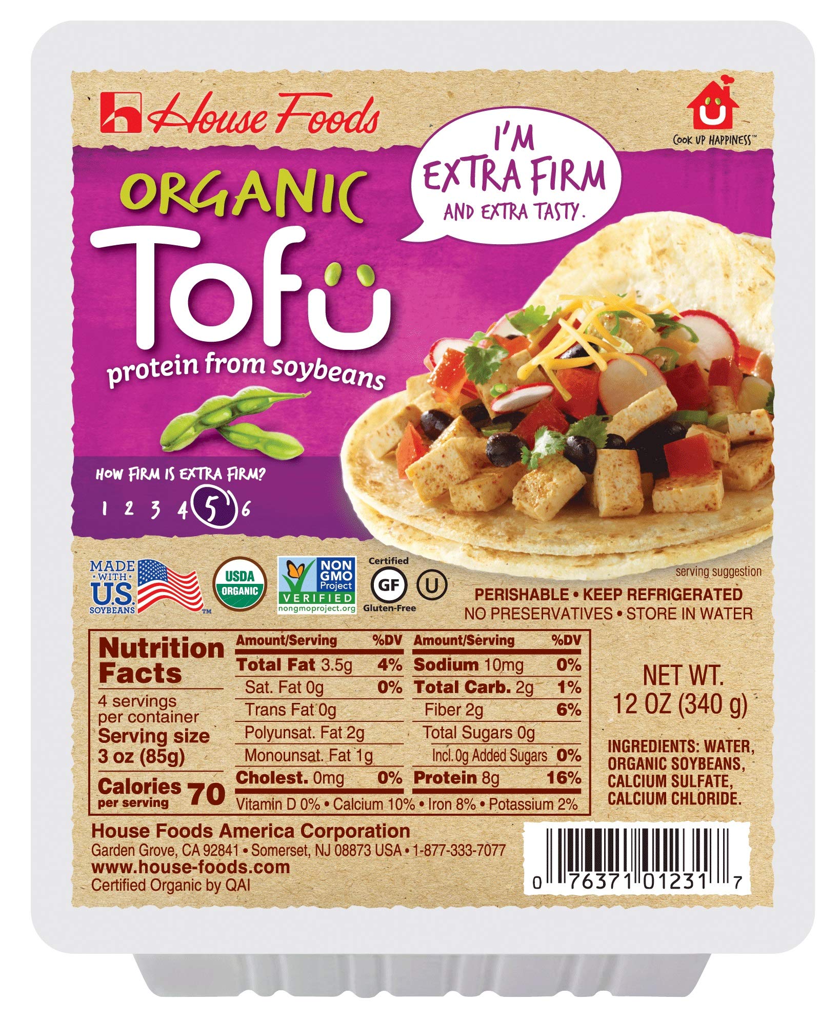 House Foods, Organic Extra-Firm Tofu, 12 Oz