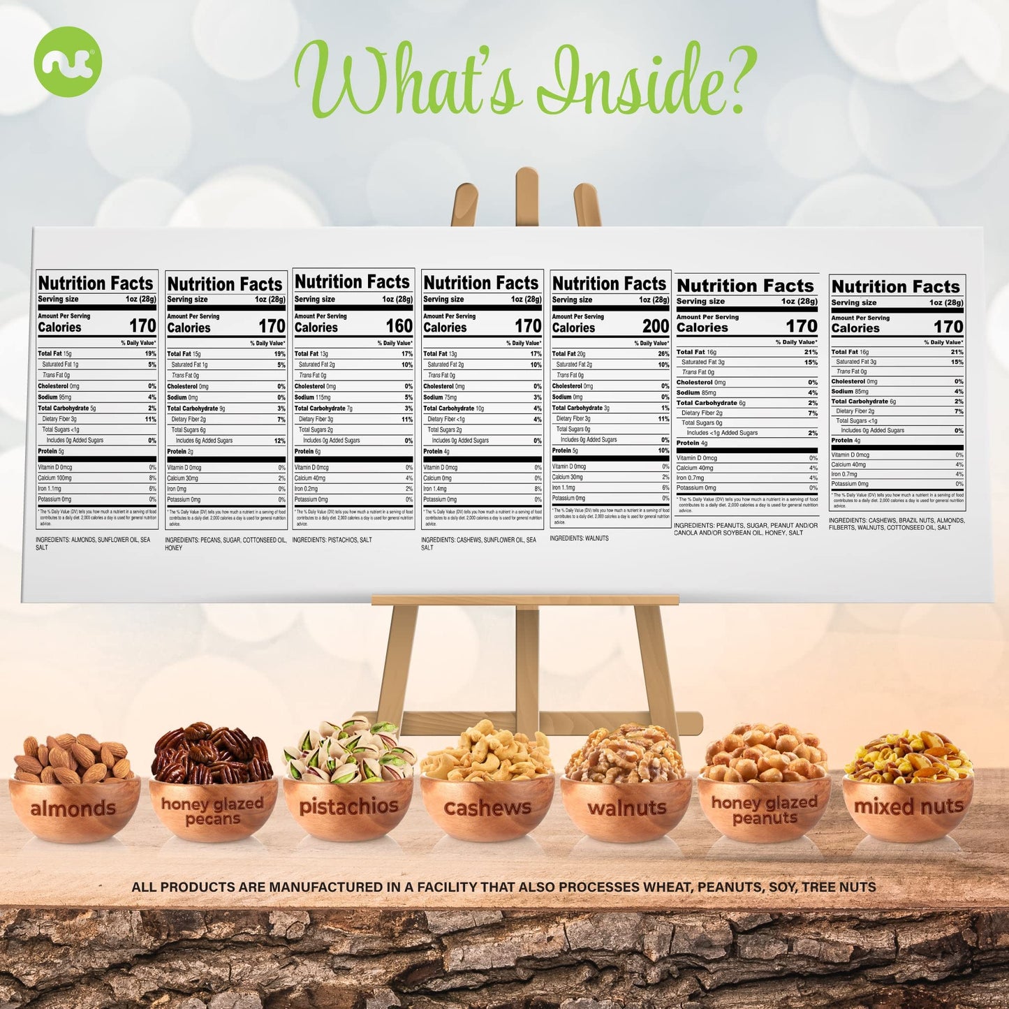 Nut Cravings Gourmet Collection - Rosh Hashana & Shana Tova Nut Collection Gift Basket In Elegant Box (7 Assortments) Arrangemen