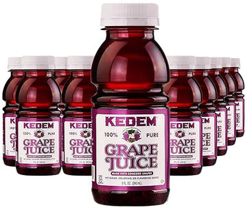 Kedem Concord Grape Juice, 8Oz Plastic Bottle (24 Pack)