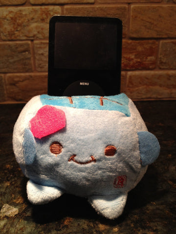 Plush Cell Phone Stand Holder (Blue)