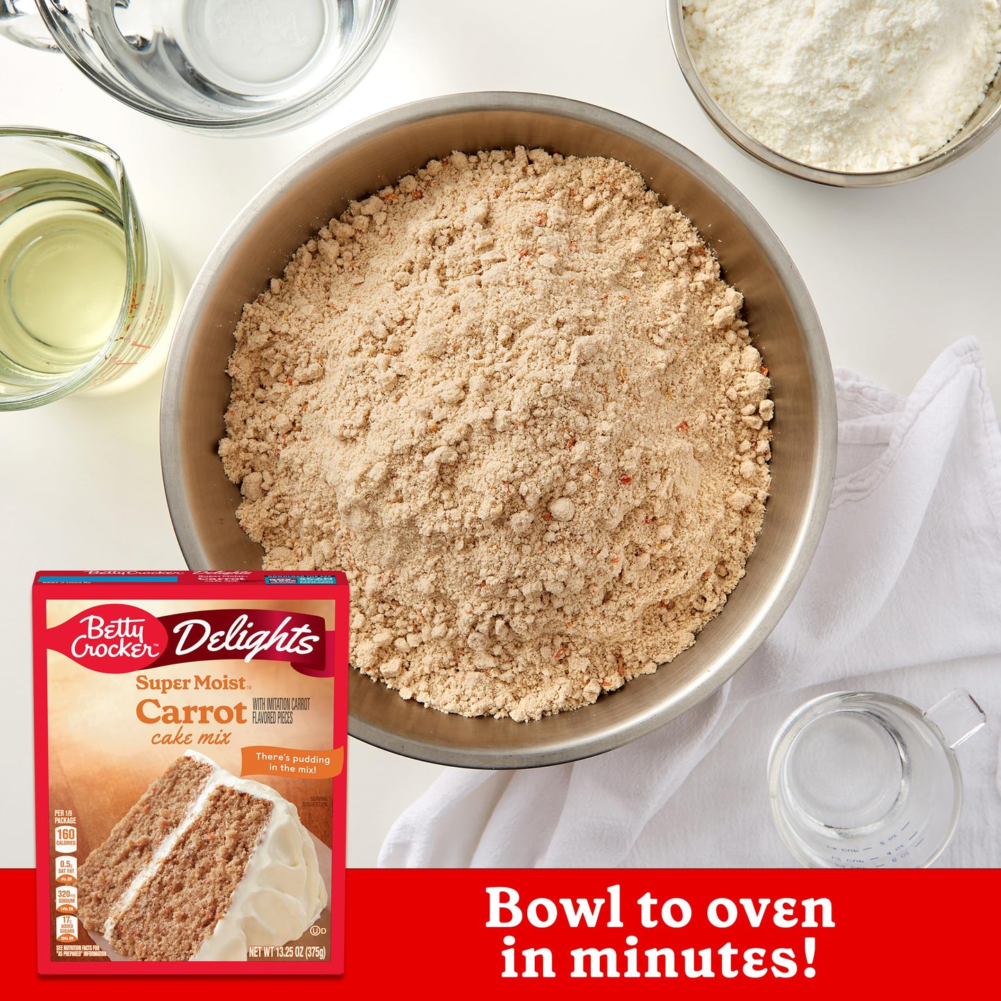 Betty Crocker Delights Super Moist Carrot Cake Mix, 13.25 Oz.