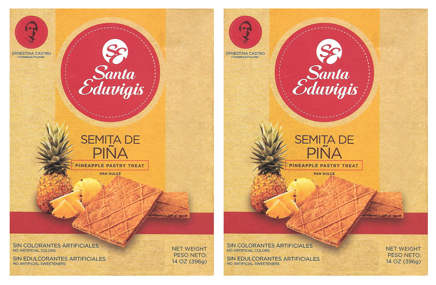 Santa Eduvigis Pan Dulce Semita Salvadorea (Semita De Pia, 2 Pack)