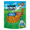 Snak Club Crunch Mix with Hidden Valley Ranch Seasoning Toasted Corn Chili Cheese Corn Jacks Sesame Sticks and Rye Chips Kosher Snack 24 oz Resealable Bag