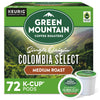 Green Mountain Coffee Roasters Colombia Select Keurig Single-Serve K-Cup Pods, Medium Roast Coffee, 72 Count (6 Packs Of 12)