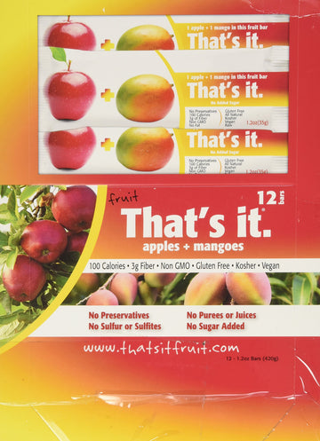 That'S It Apple Bar, Mango, 1.2 Ounce (Pack Of 12)